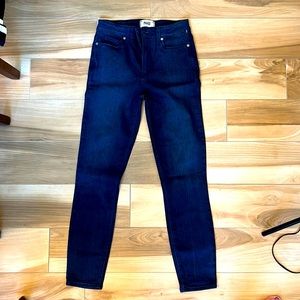 Paige dark blue new without tags ankle jeans